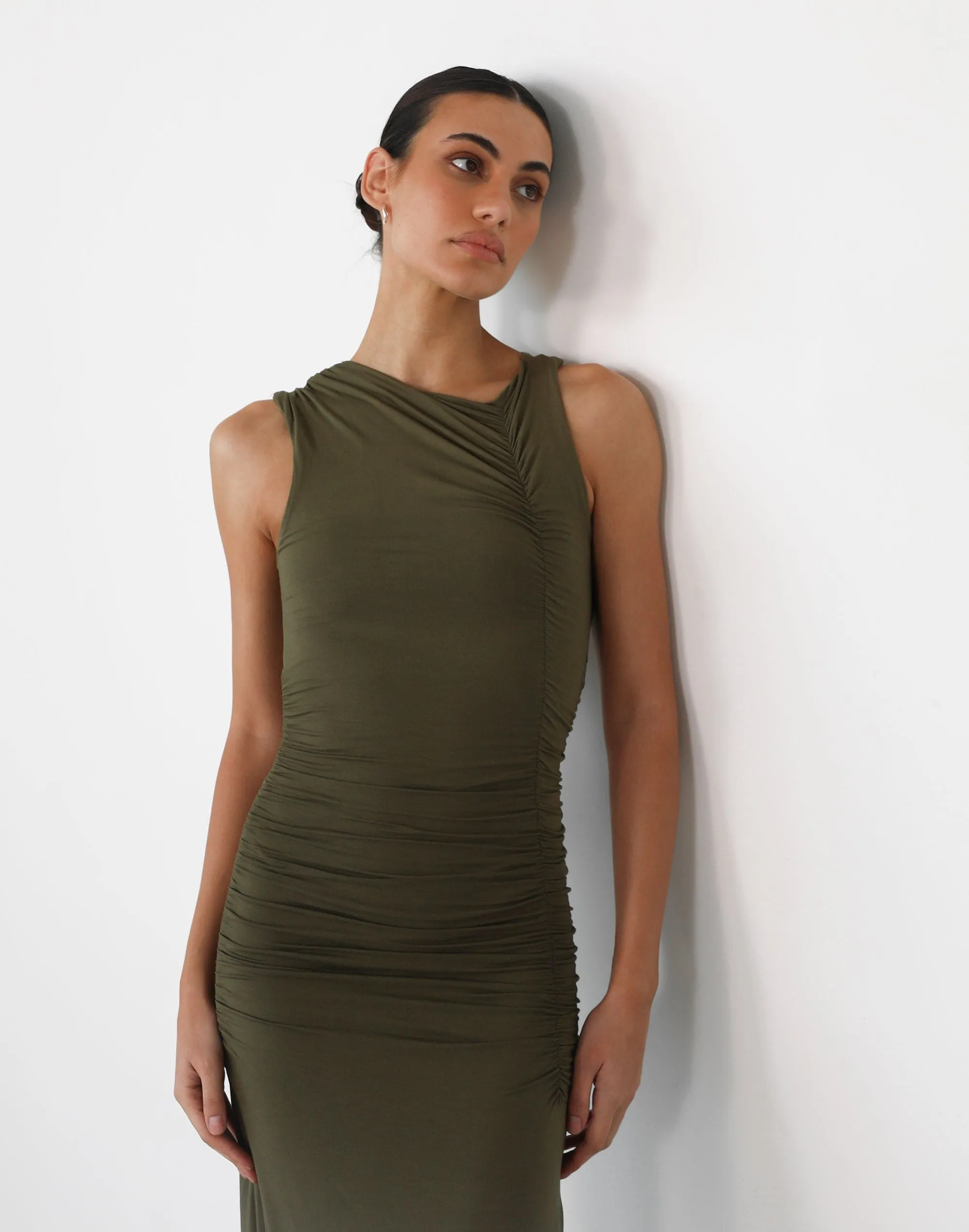 Everleigh Maxi Dress (Olive)