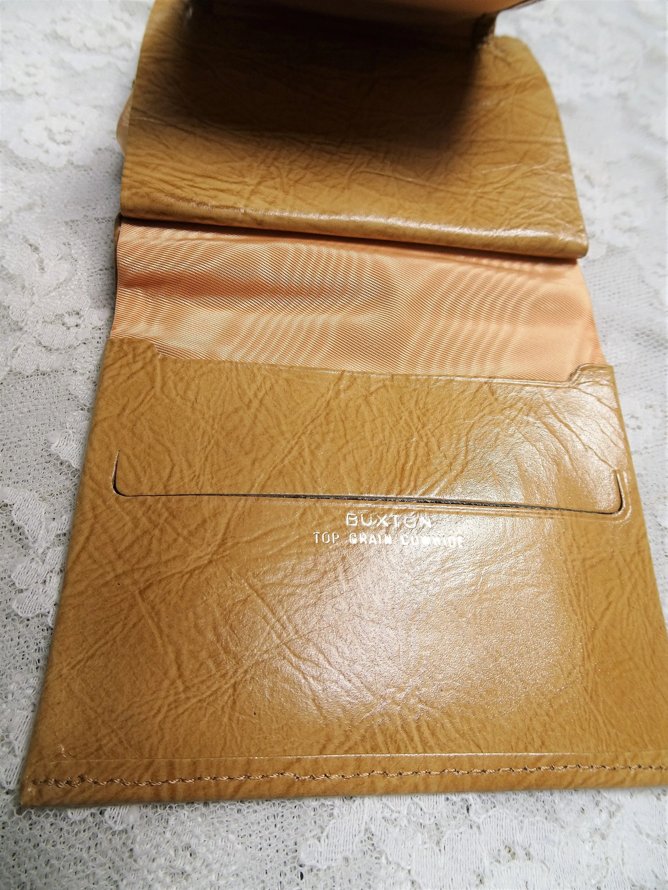 FABULOUS Vintage 50s BUXTON Leather Wallet,Attractive Textured Top Grain Cowhide and Exotic Dyed Wallet,Never Used,Clutch Purse 