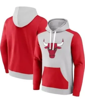 Fanatics Men's NBA Fanatics Chicago Bulls Arctic Colorblock Pullover Hoodie