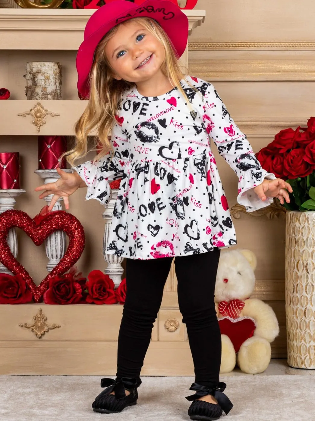 Girls True Love Isn't Hard To Find Tunic and Legging Set