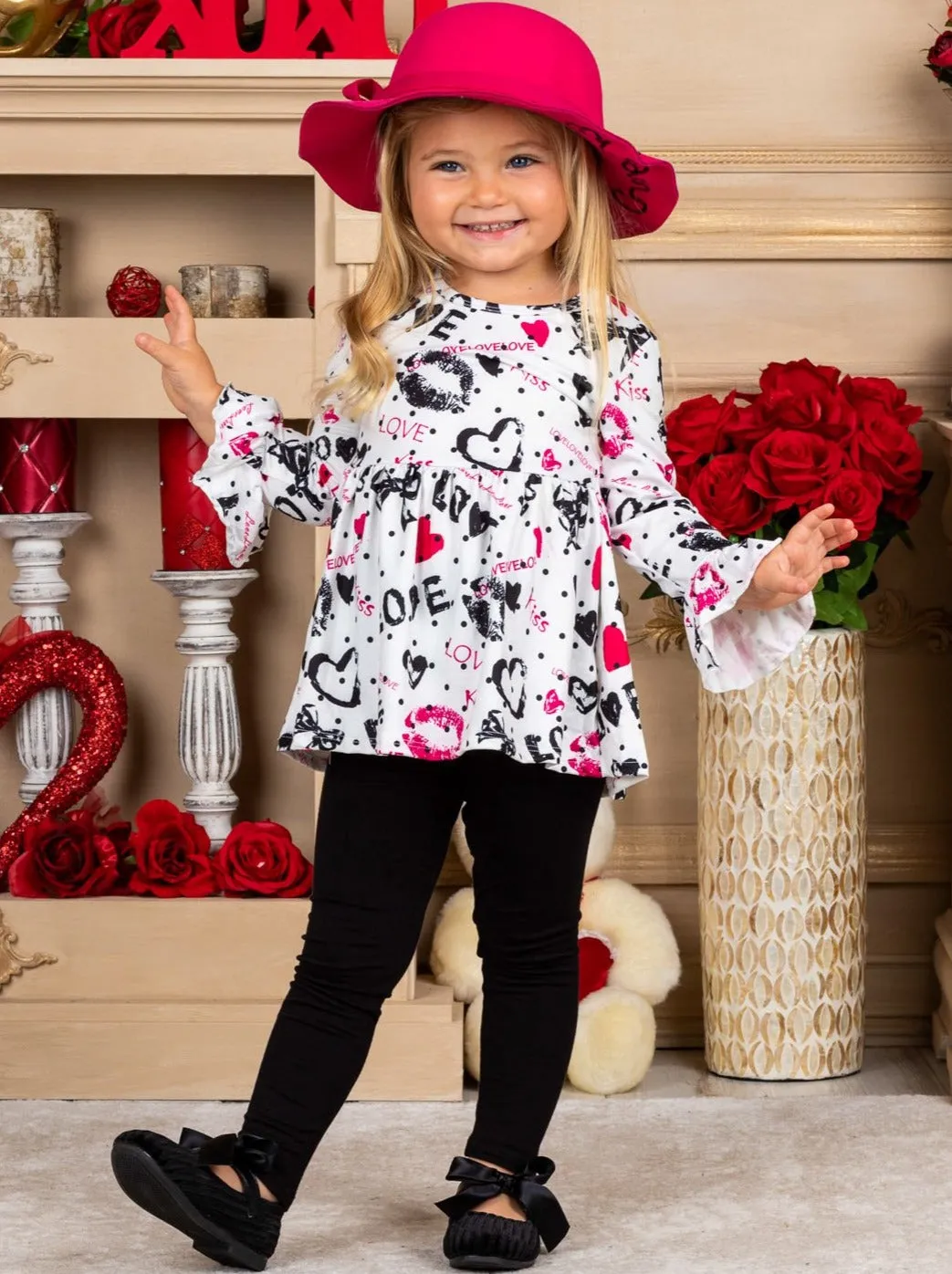 Girls True Love Isn't Hard To Find Tunic and Legging Set