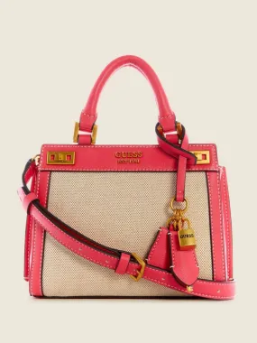 Guess Katey Canvas Mini Satchel