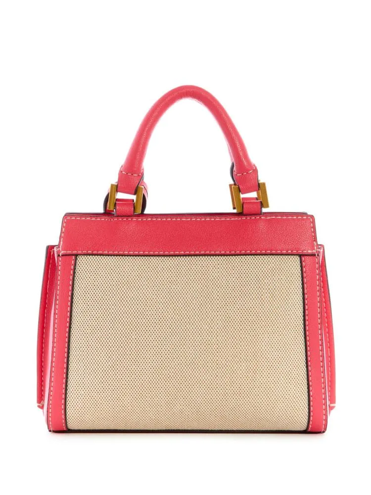 Guess Katey Canvas Mini Satchel