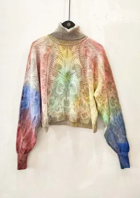 HANDPAINTED SWEATER TURTLENECK - painted