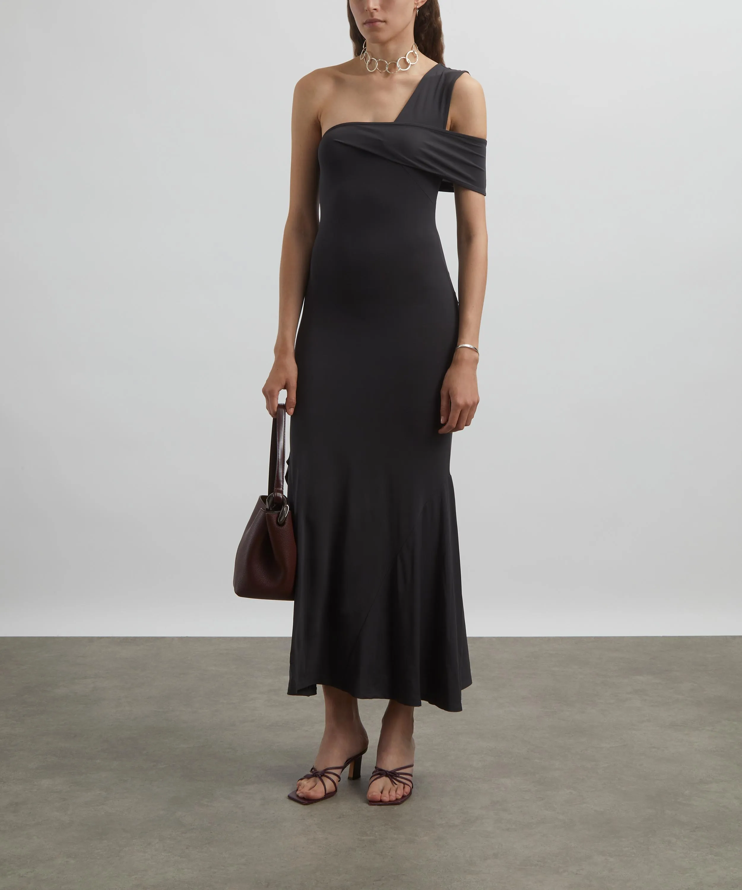 Howa Asymmetric Maxi Dress