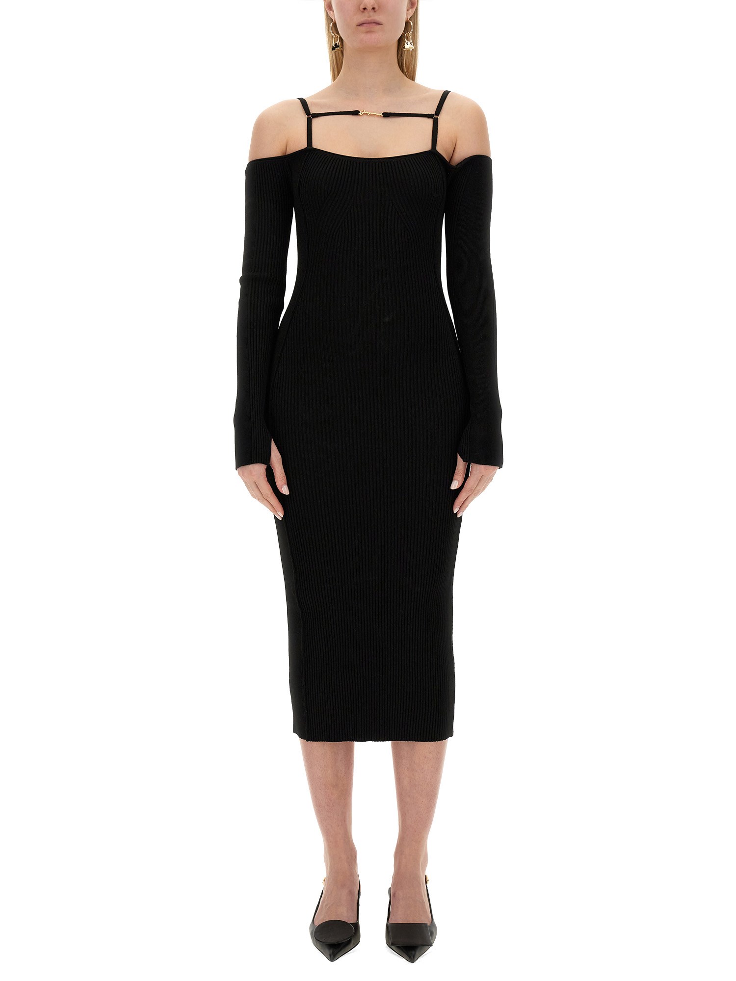 JACQUEMUS    VISCOSE KNIT SIERRA DRESS