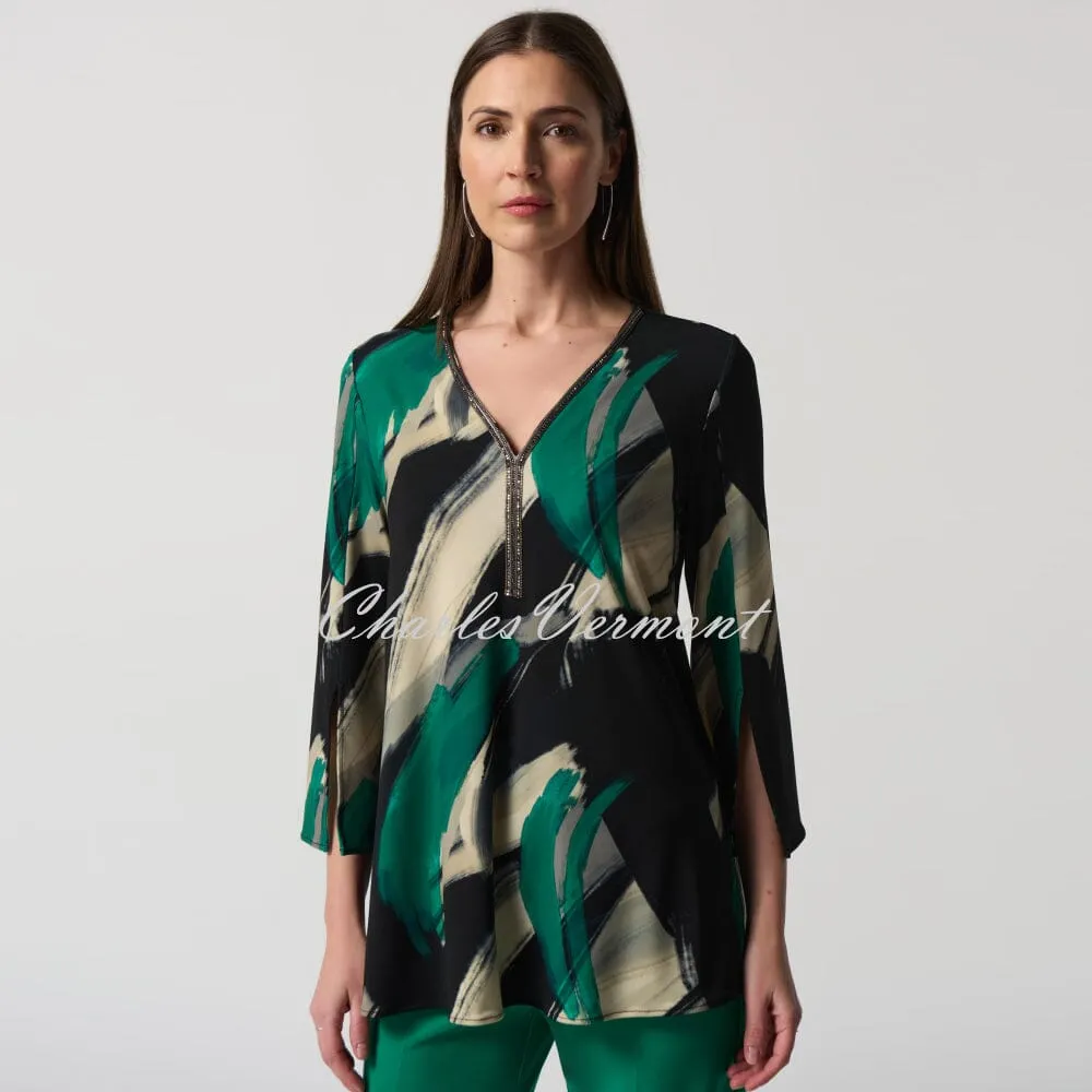 Joseph Ribkoff Abstract Print Tunic Top - Style 233178