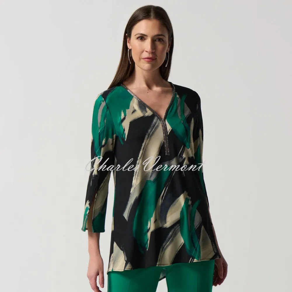 Joseph Ribkoff Abstract Print Tunic Top - Style 233178