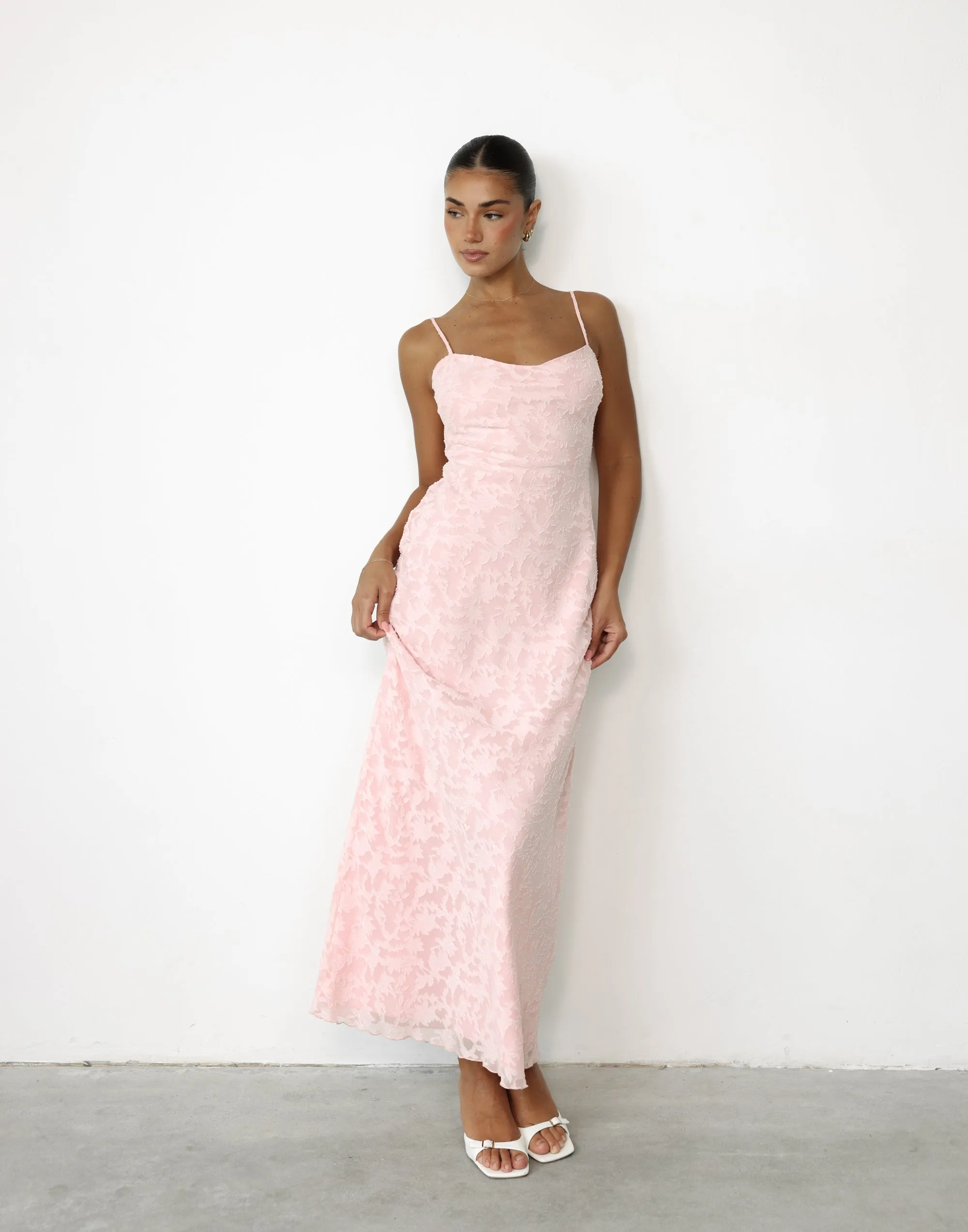 Juliet Maxi Dress (Blush)