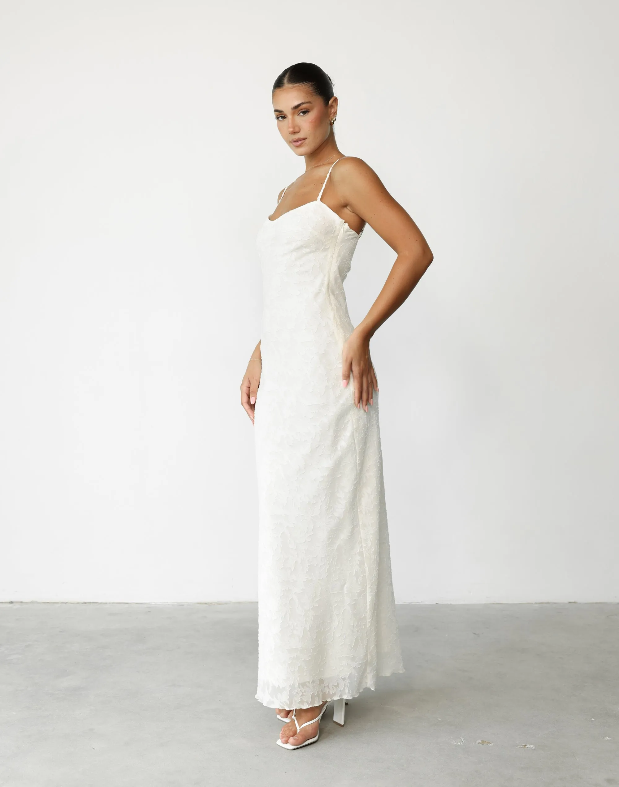 Juliet Maxi Dress (Cream)