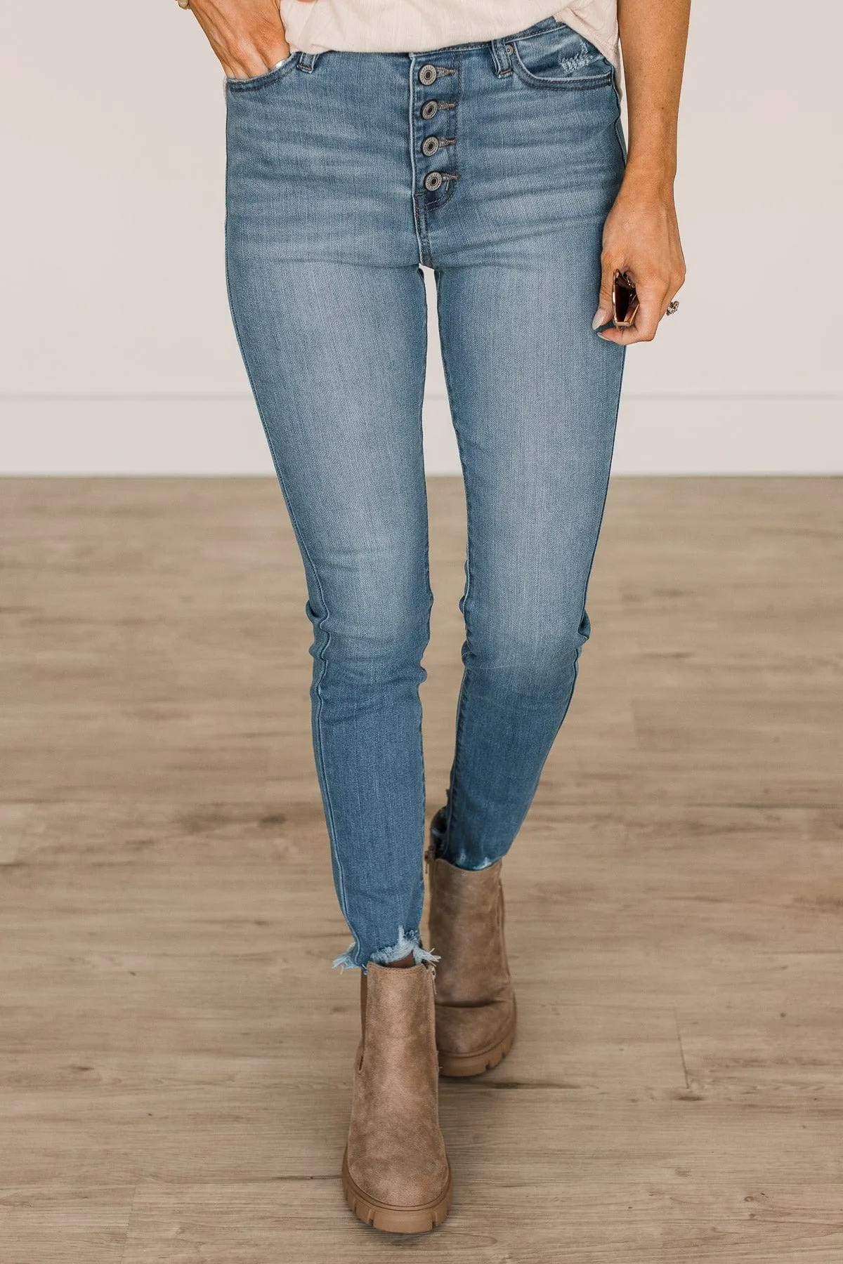 KanCan High-Rise Skinny Jeans- Violet Wash