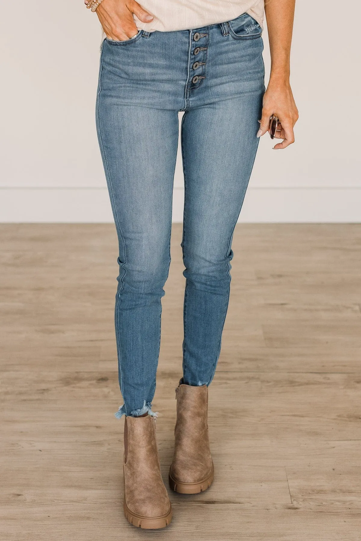 KanCan High-Rise Skinny Jeans- Violet Wash