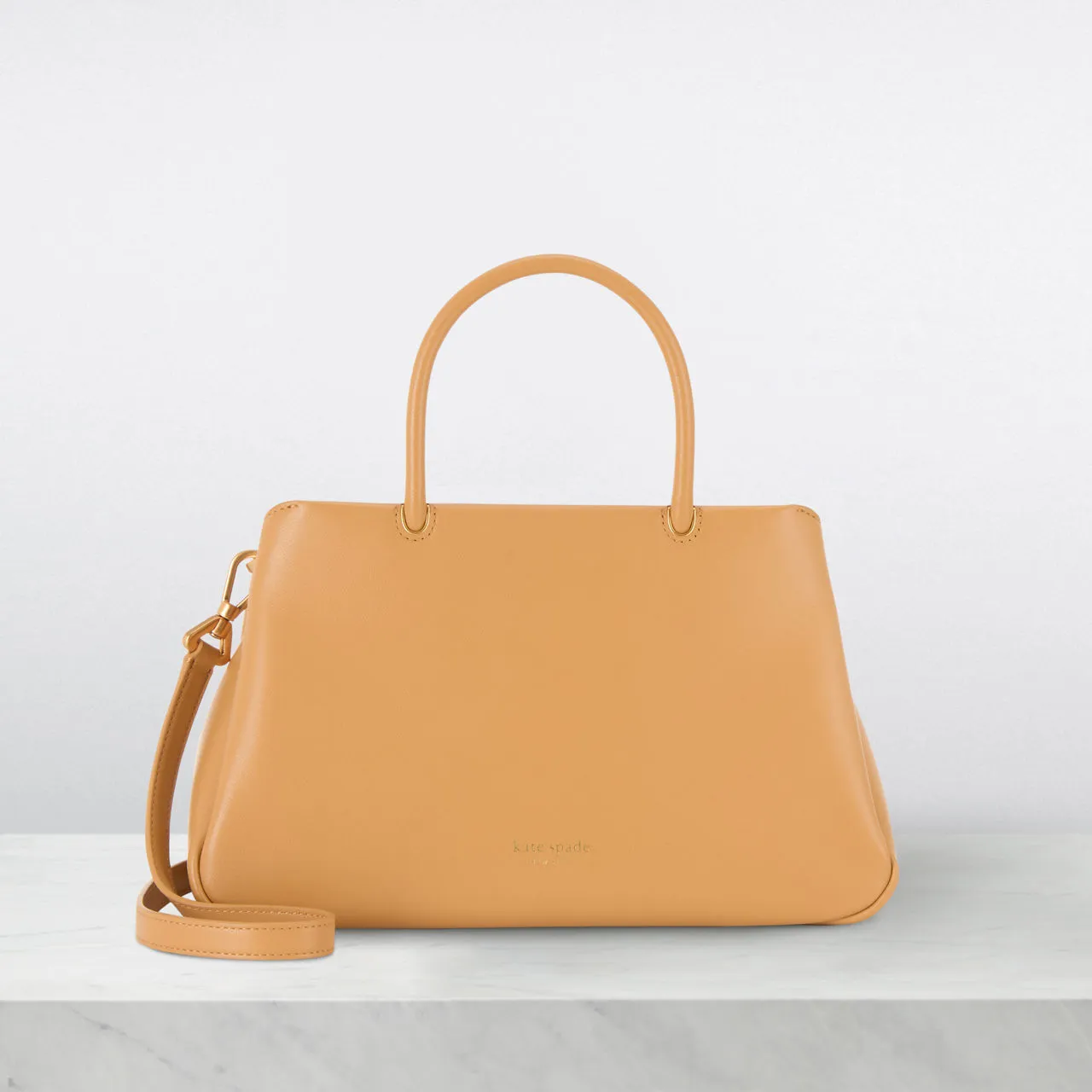 KATE SPADE NEW YORK Grace Satchel Crossbody Bag - Caramel Corn