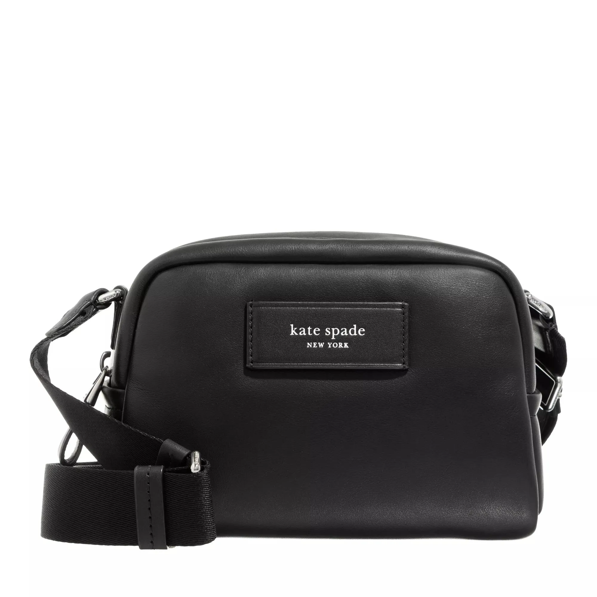 Kate Spade New York  Puffed Smooth Leather Small Crossbody black