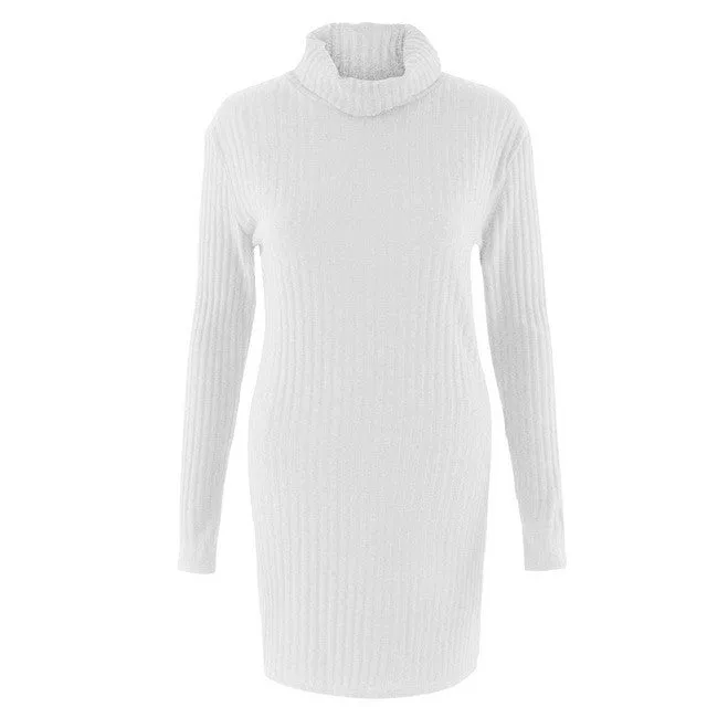 Knitting Sweaters For Women Turtleneck Casual Long Sleeve Autumn Warm Outwear Sweater Sueter Mujer#A11 SM6