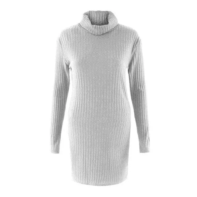 Knitting Sweaters For Women Turtleneck Casual Long Sleeve Autumn Warm Outwear Sweater Sueter Mujer#A11 SM6