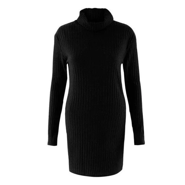 Knitting Sweaters For Women Turtleneck Casual Long Sleeve Autumn Warm Outwear Sweater Sueter Mujer#A11 SM6