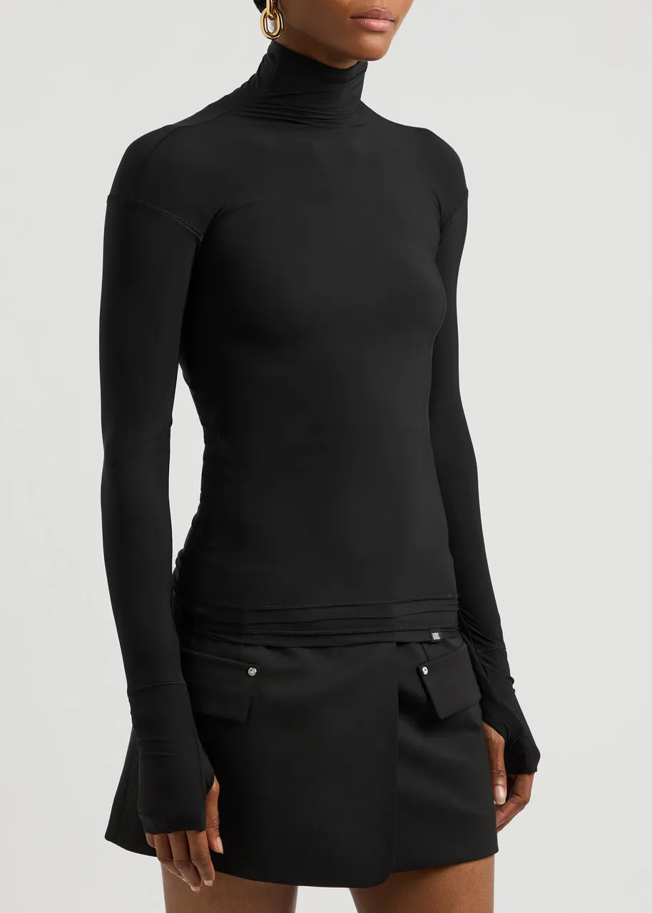 KNWLS Luce layered stretch-jersey top  
                         
                     
                