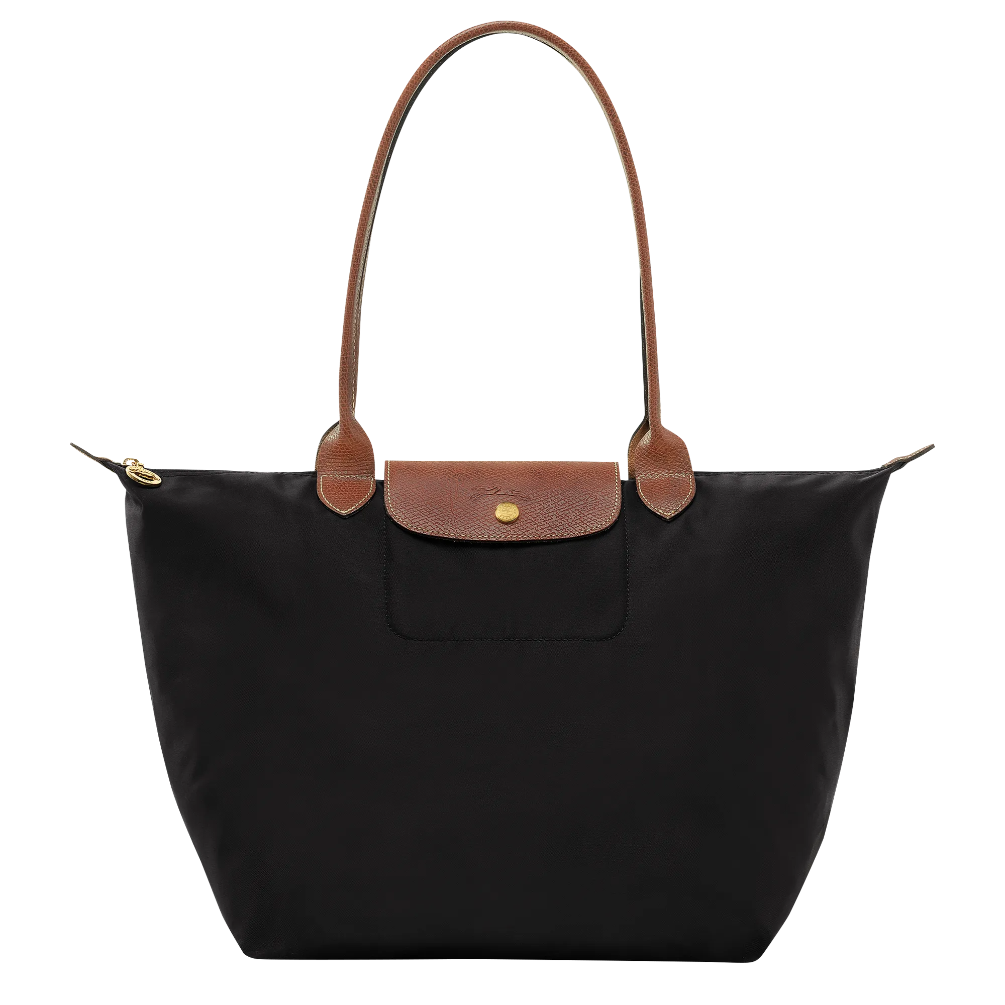 Le Pliage Original L Tote bag Black - Recycled canvas