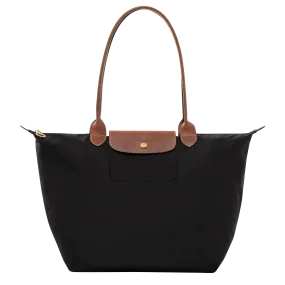 Le Pliage Original L Tote bag Black - Recycled canvas