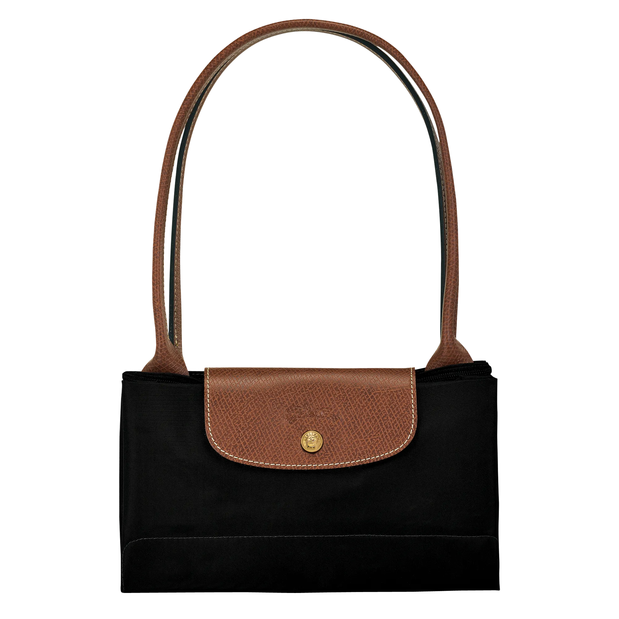 Le Pliage Original L Tote bag Black - Recycled canvas