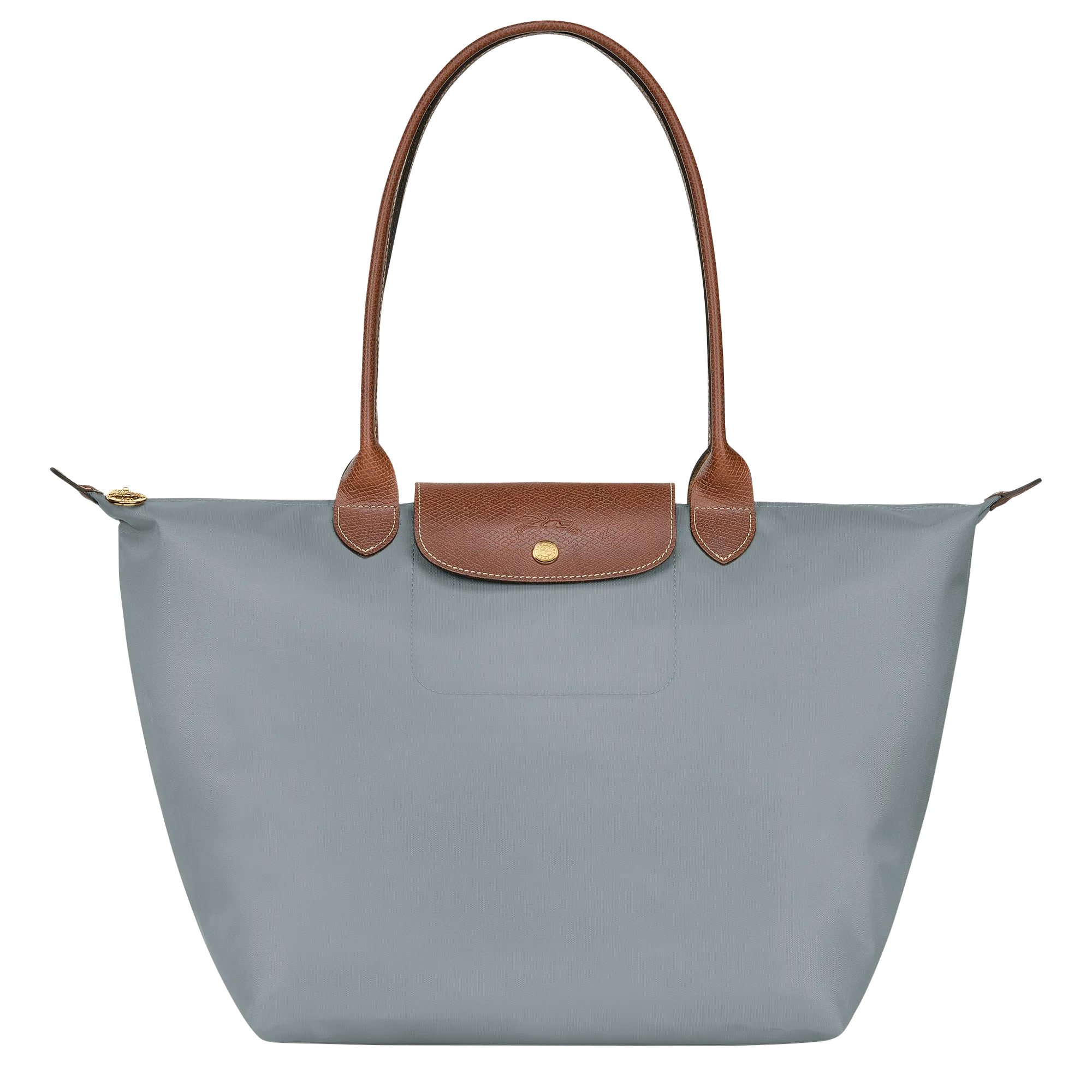 Le Pliage Original L Tote bag Steel - Recycled canvas