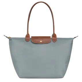 Le Pliage Original L Tote bag Steel - Recycled canvas