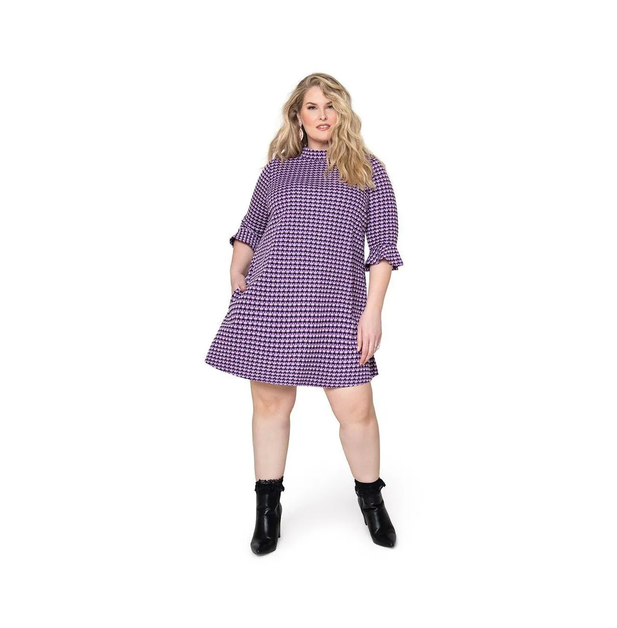 Leota Women's Connie Dress Purple Size 2X