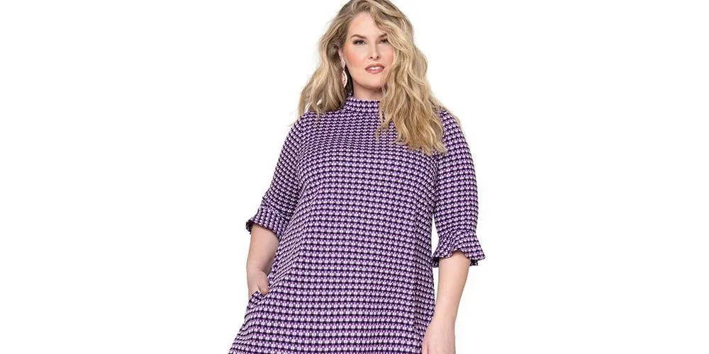 Leota Women's Connie Dress Purple Size 2X