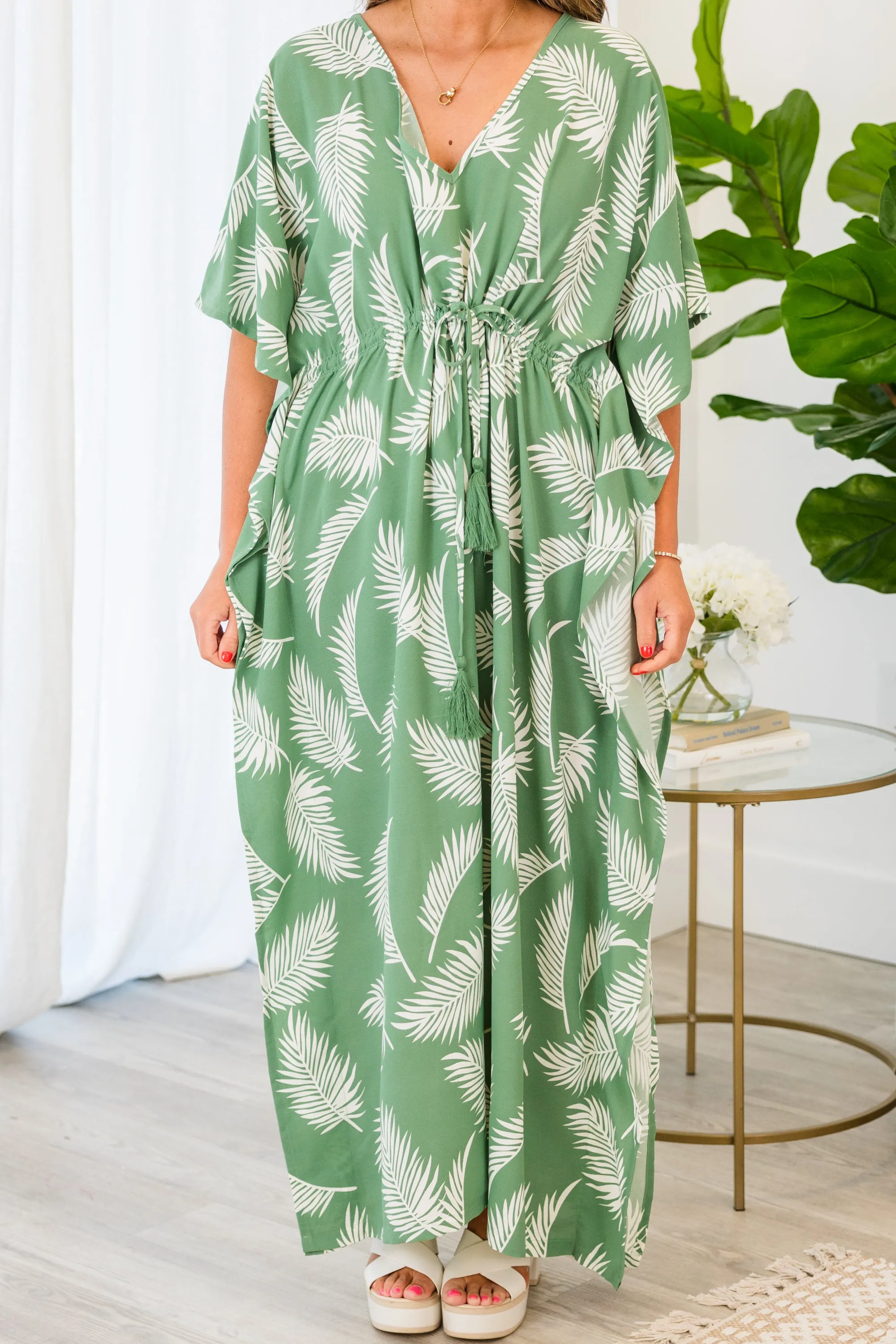 Living In The Sun Maxi Dress, Green