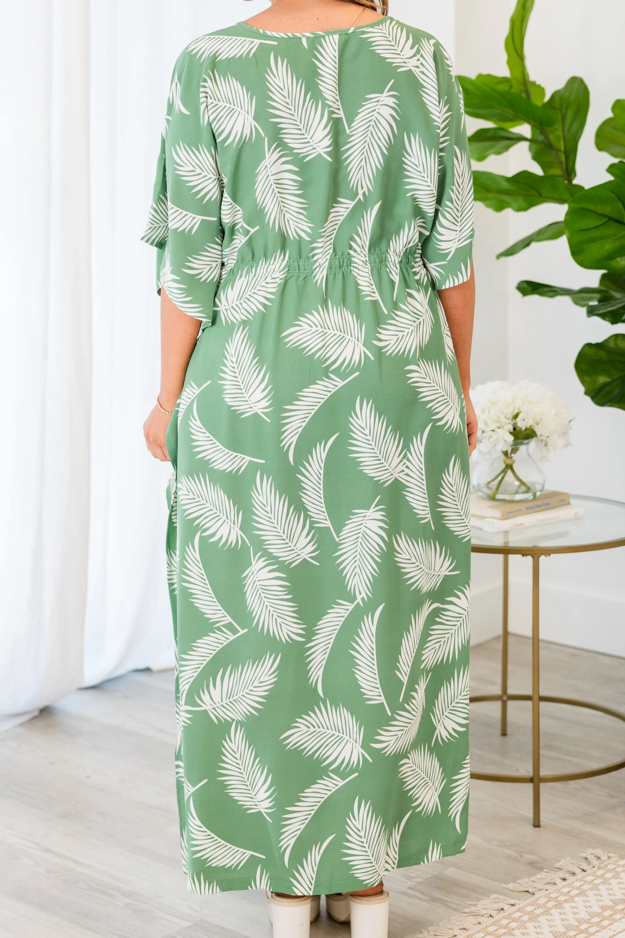 Living In The Sun Maxi Dress, Green