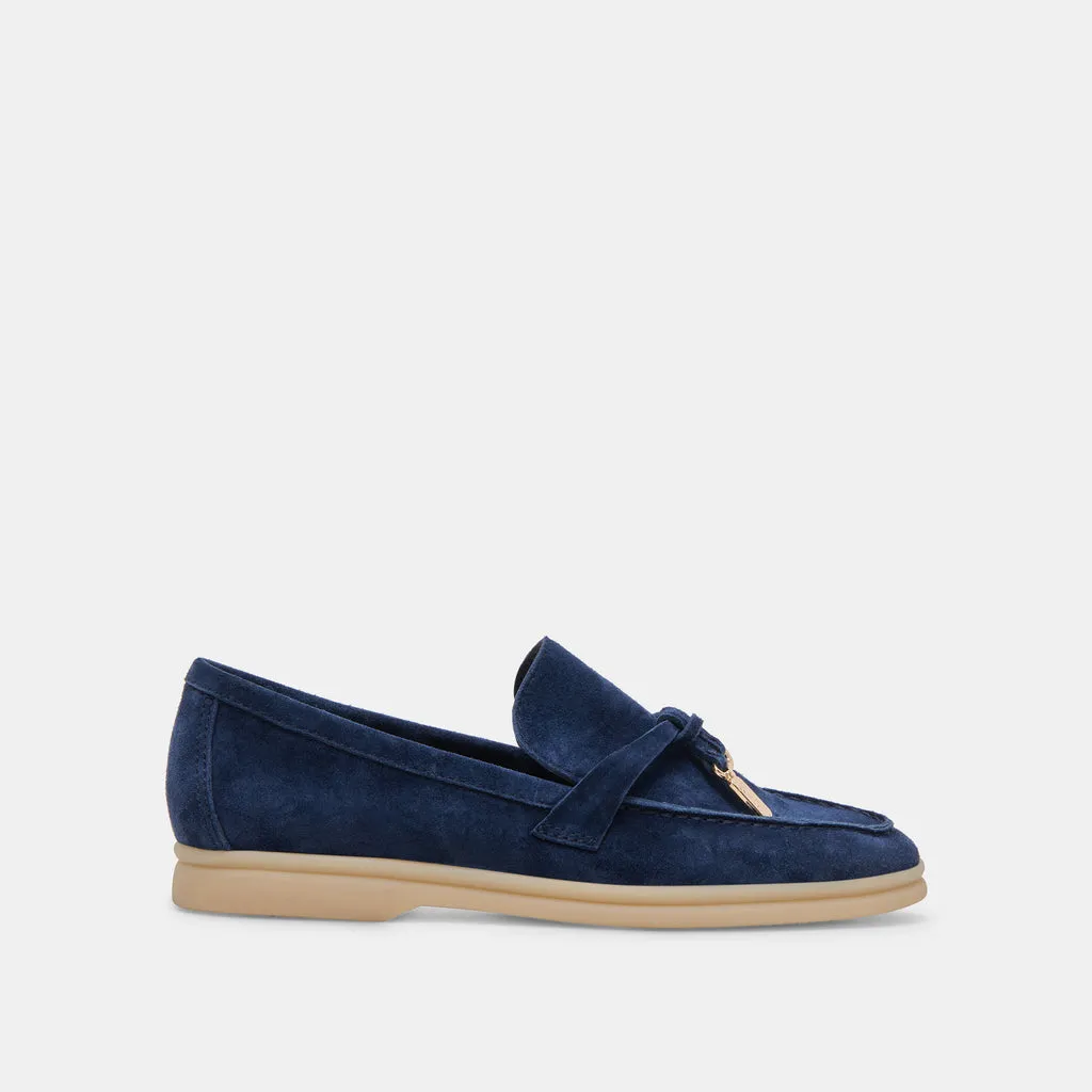 LONZO FLATS NAVY SUEDE– Dolce Vita 6946850340930