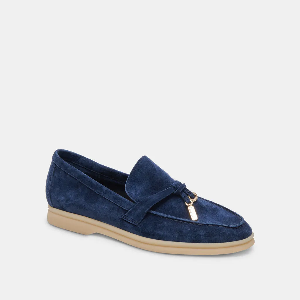 LONZO FLATS NAVY SUEDE– Dolce Vita 6946850340930