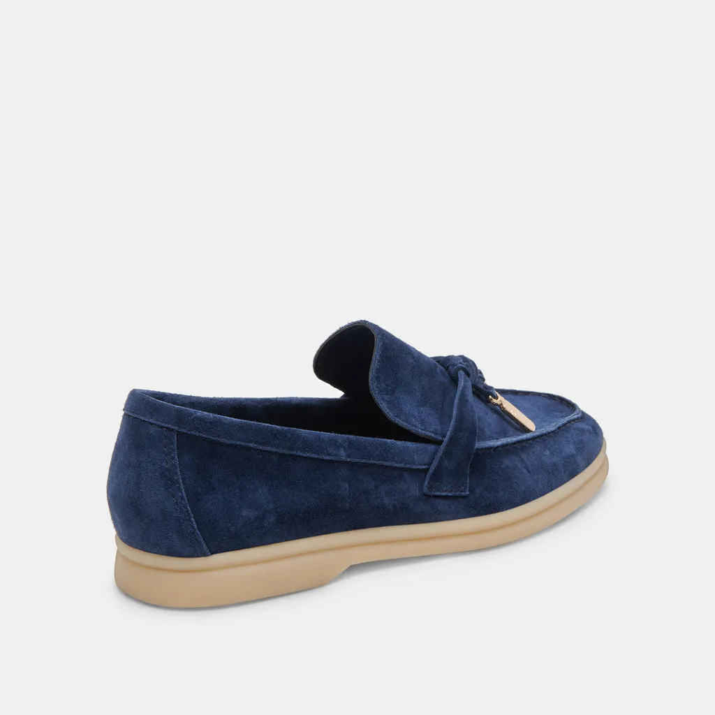 LONZO FLATS NAVY SUEDE– Dolce Vita 6946850340930