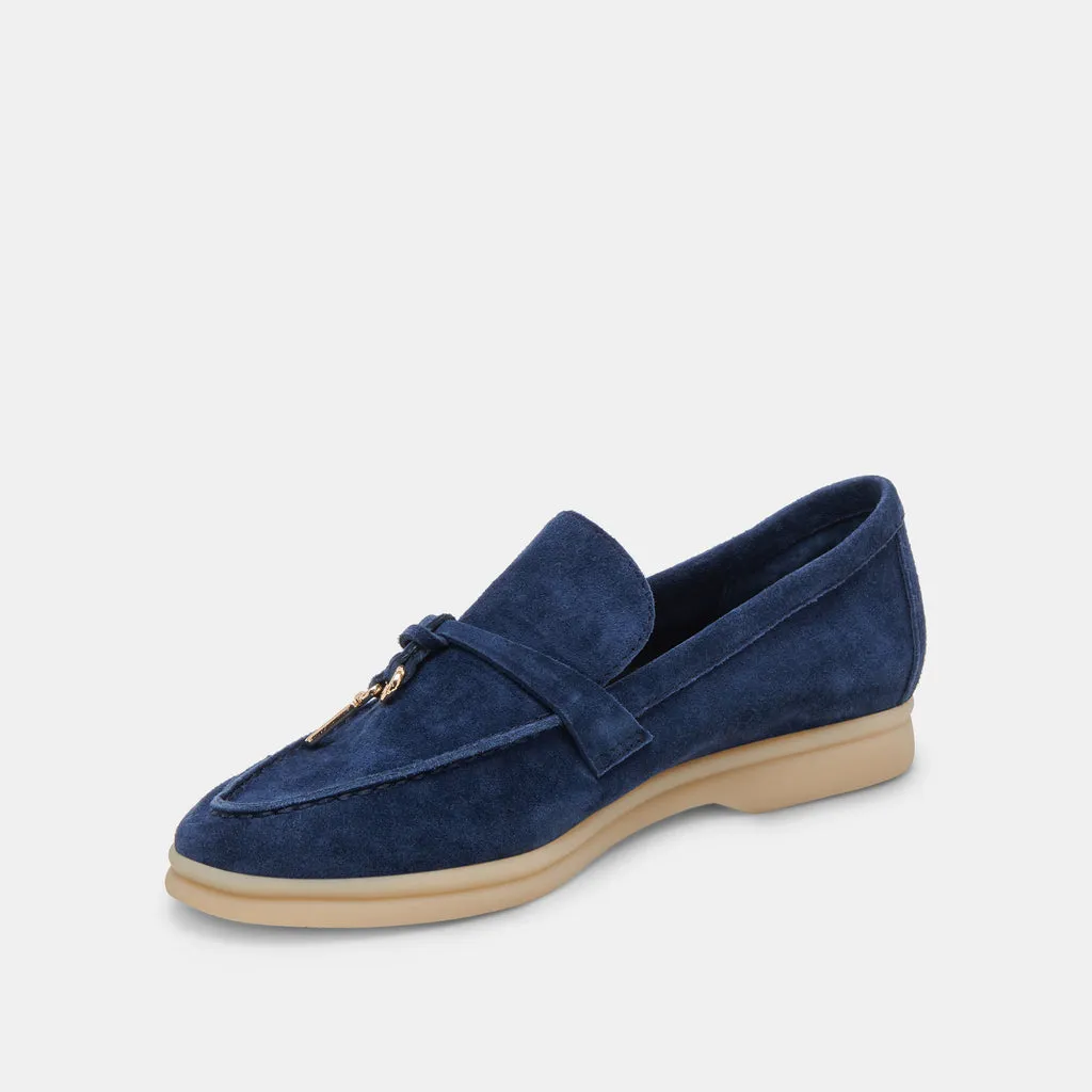 LONZO FLATS NAVY SUEDE– Dolce Vita 6946850340930