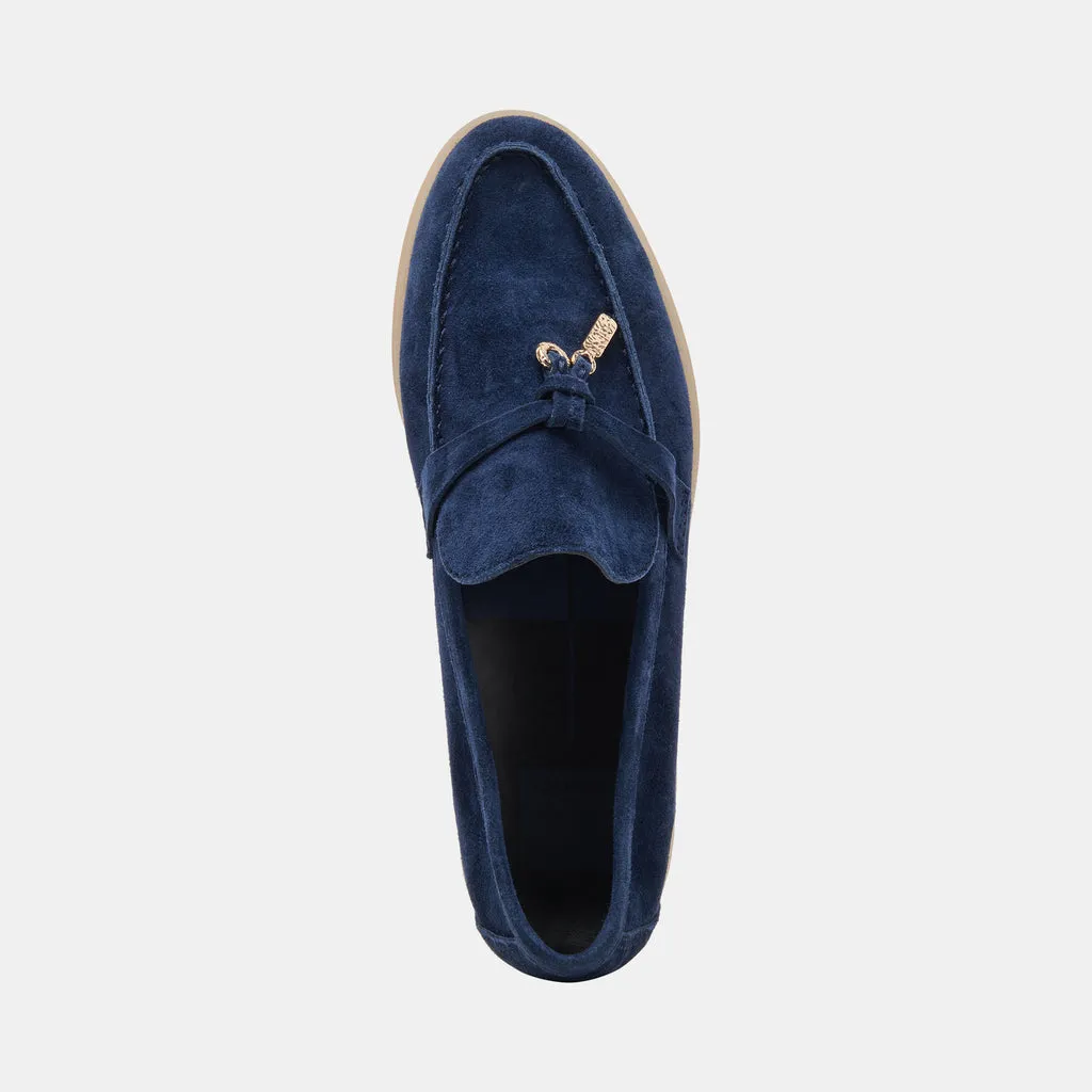 LONZO FLATS NAVY SUEDE– Dolce Vita 6946850340930