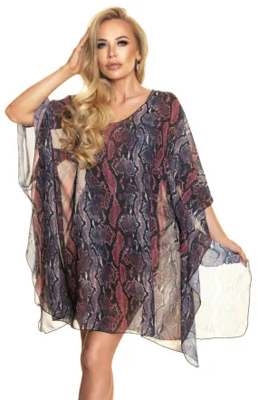 Mermaid print beach tunic