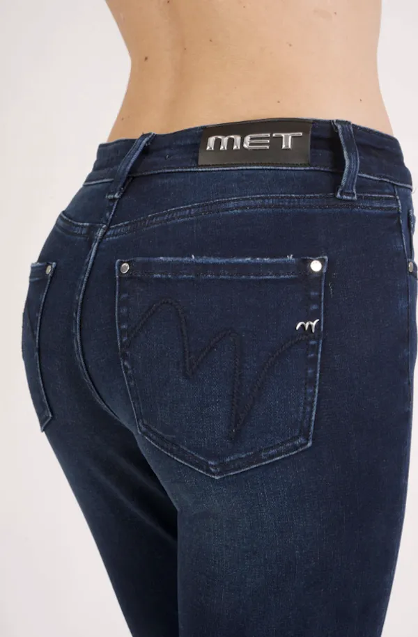 Met Jeans Donna – M7 Kate – Skinny Fit  Blu Scuro- Vita Alta