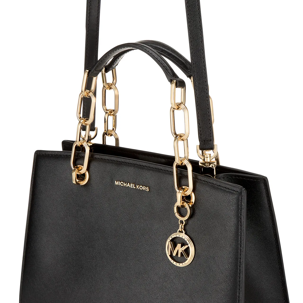 MICHAEL KORS Cynthia Medium Satchel - Black