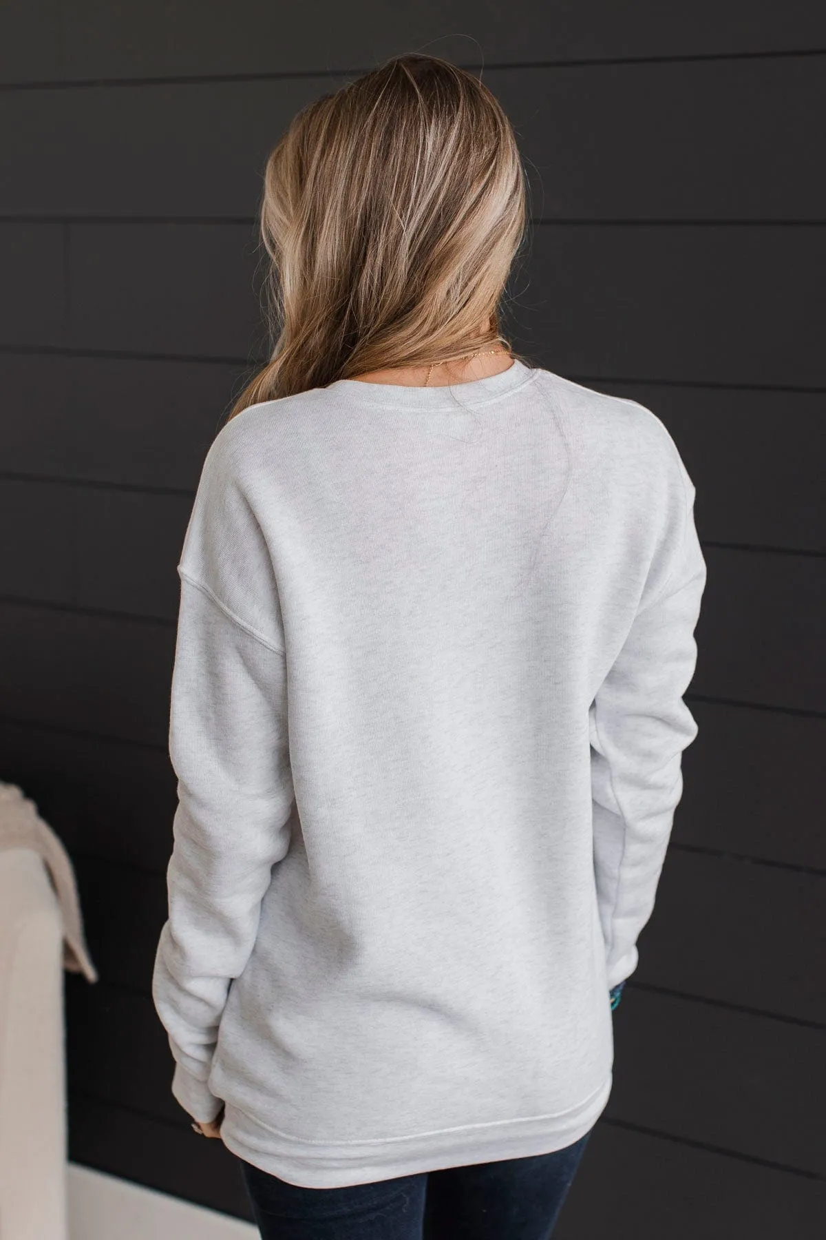 Midwest Crew Neck Pullover- Light Heather Grey