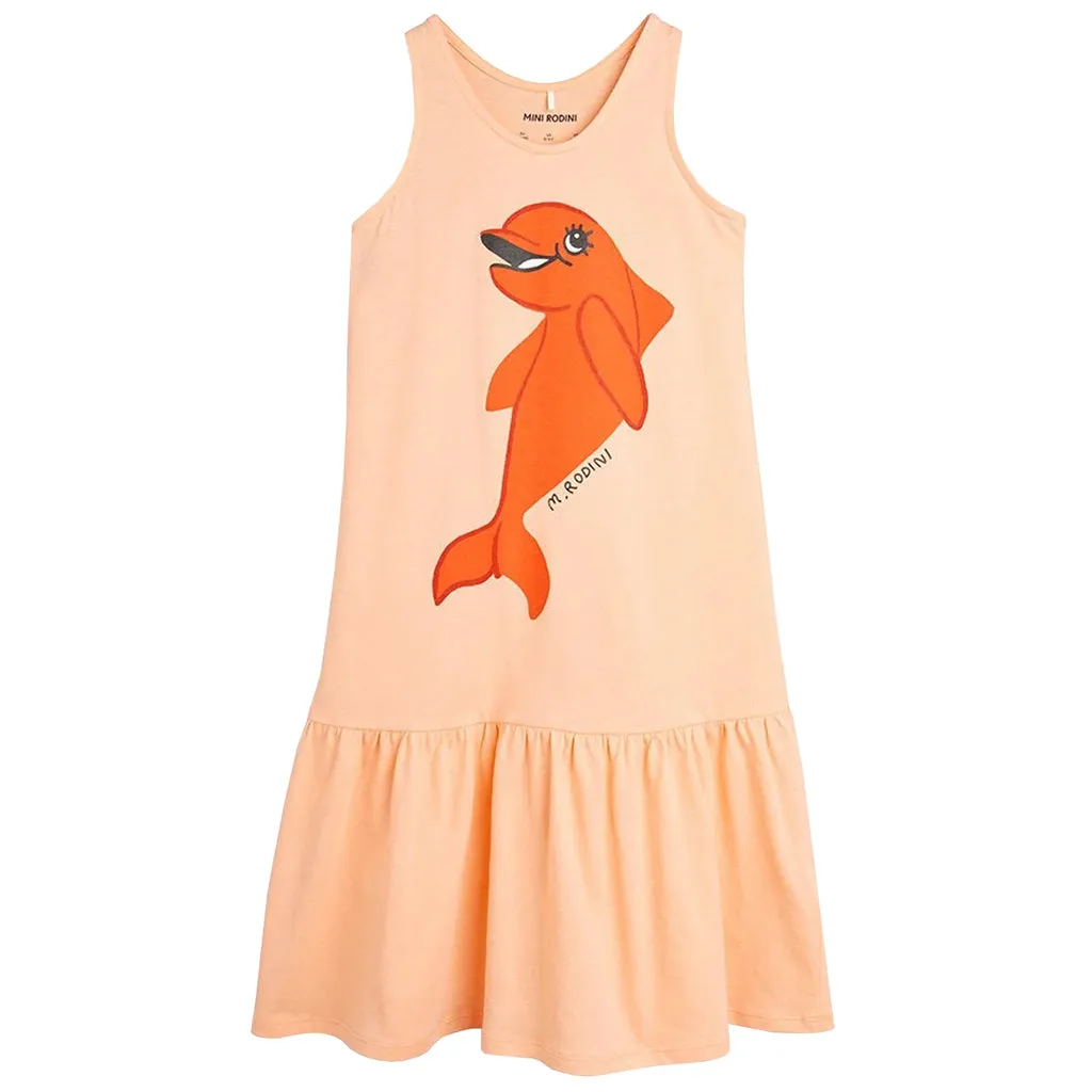 Mini Rodini Child Dolphin Tank Dress Pink