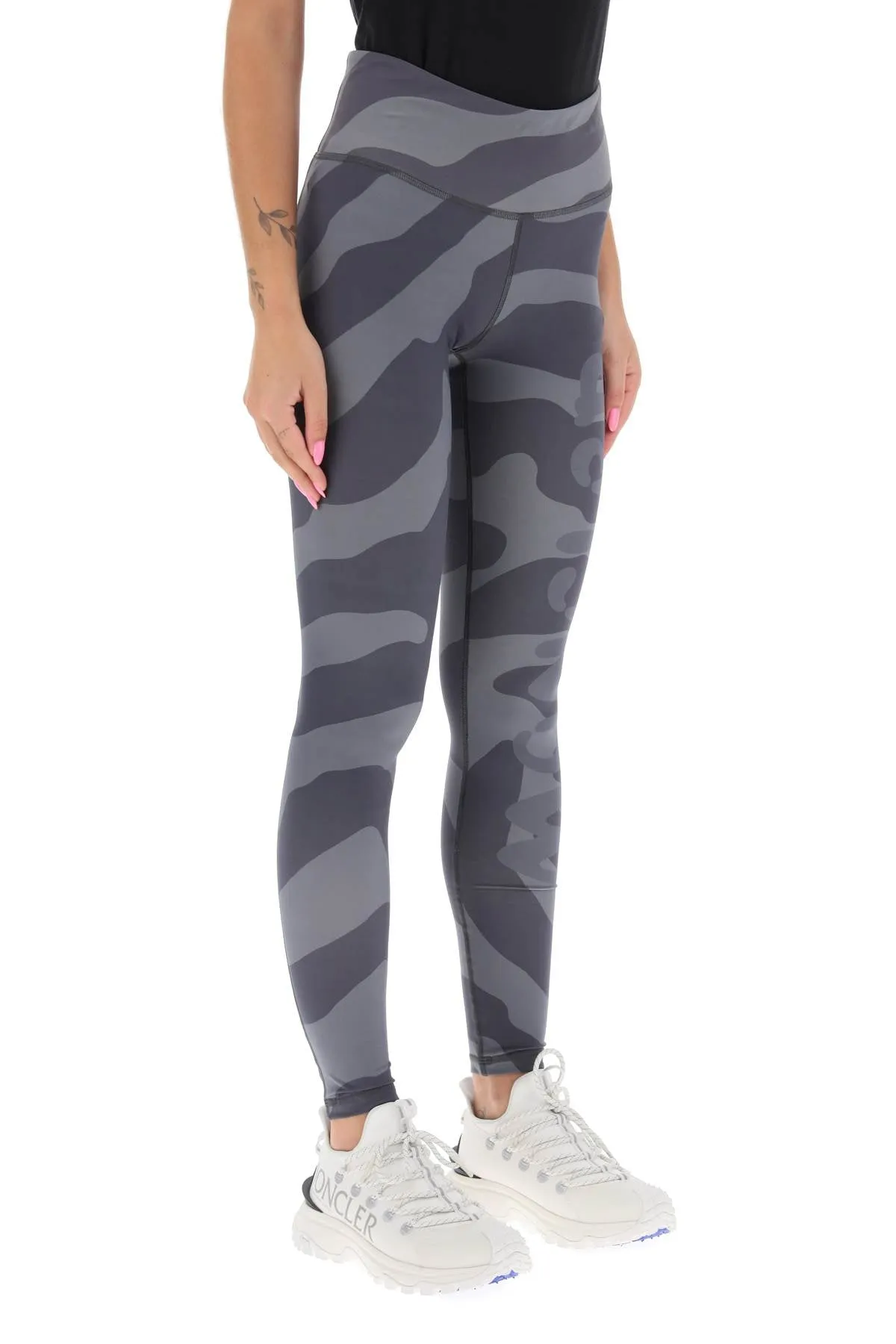 Moncler x salehe bembury fingerprint sports leggings 8H000 03 M3273 CHARCOAL