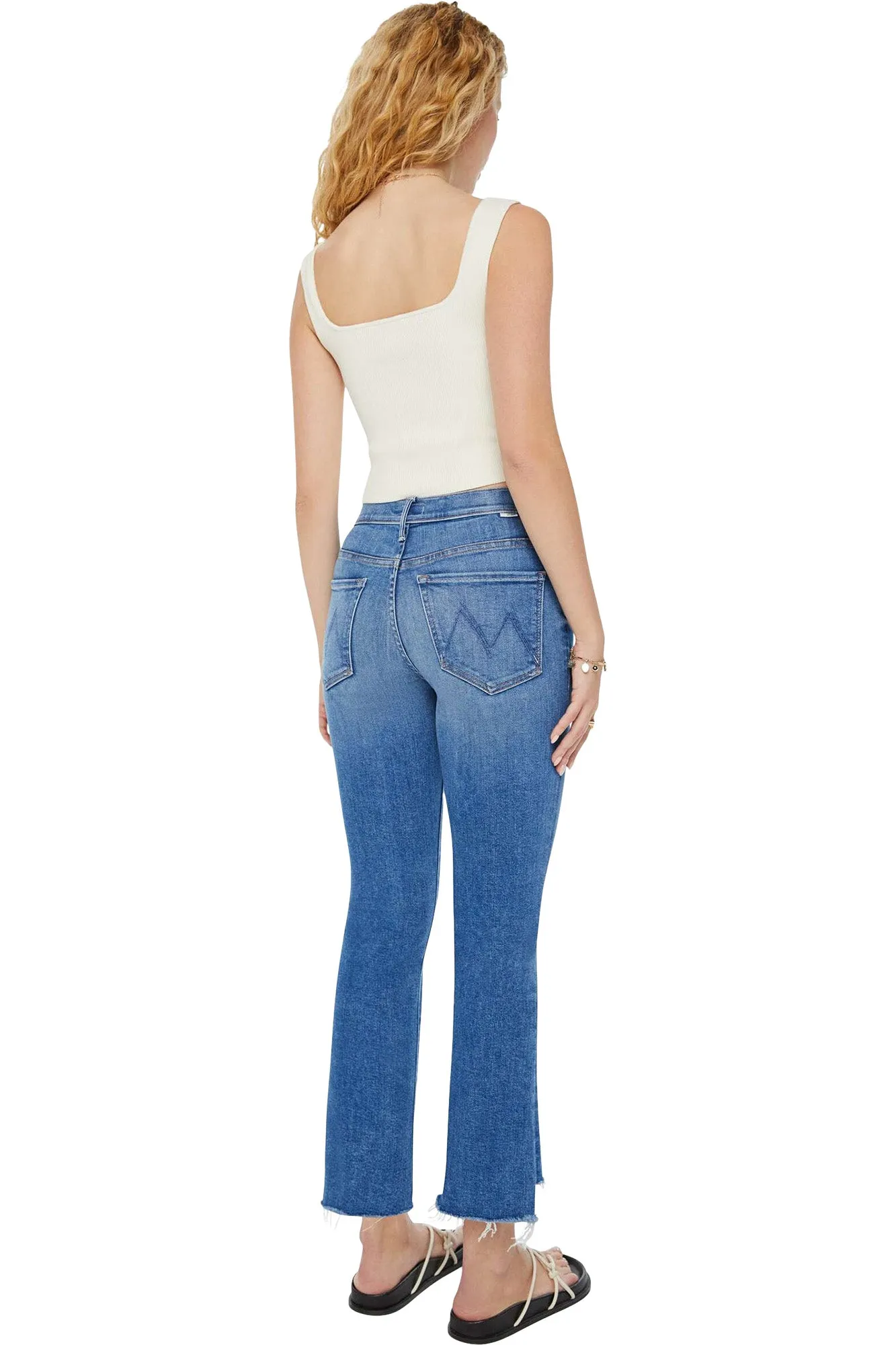 MOTHER Denim Insider Crop Step Fray in Different Strokes