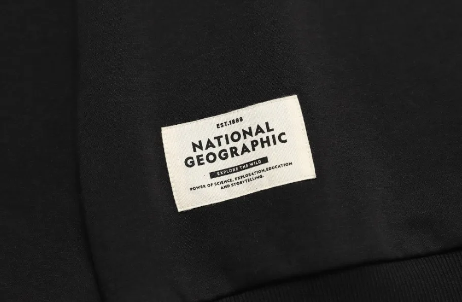 NATIONAL GEOGRAPHIC  |Unisex Street Style Long Sleeves Logo Sweatshirts