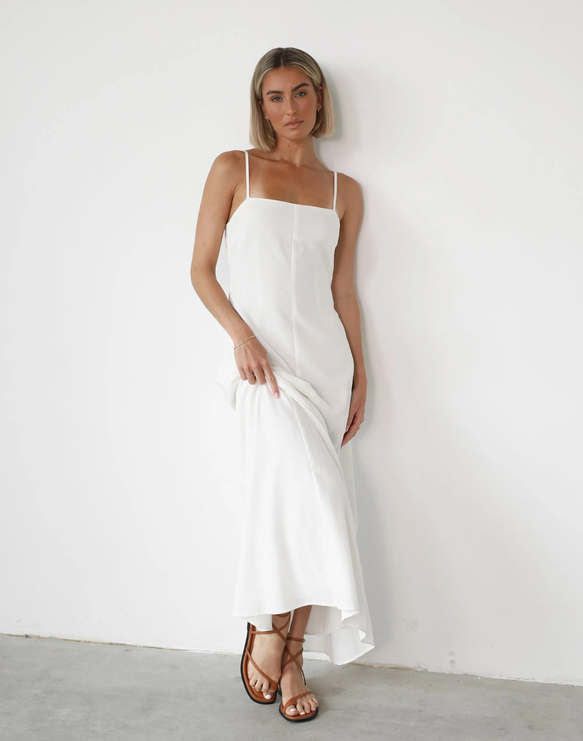 Norah Maxi Dress (White)