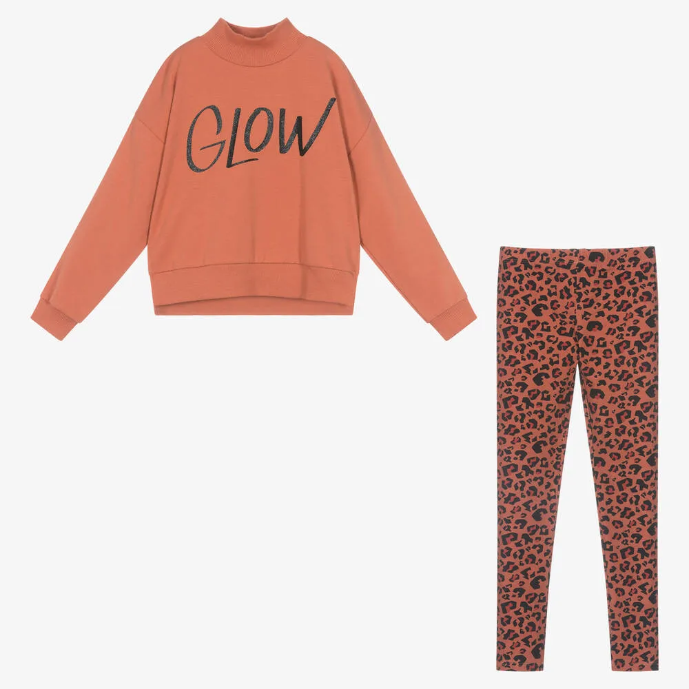 Orange Leggings Set