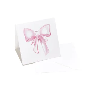 Over the Moon - Pink Bow Enclosure Card