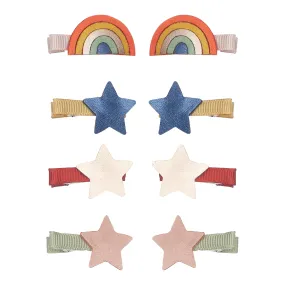 Over the Rainbow Mini Hair Clips - Set of 2