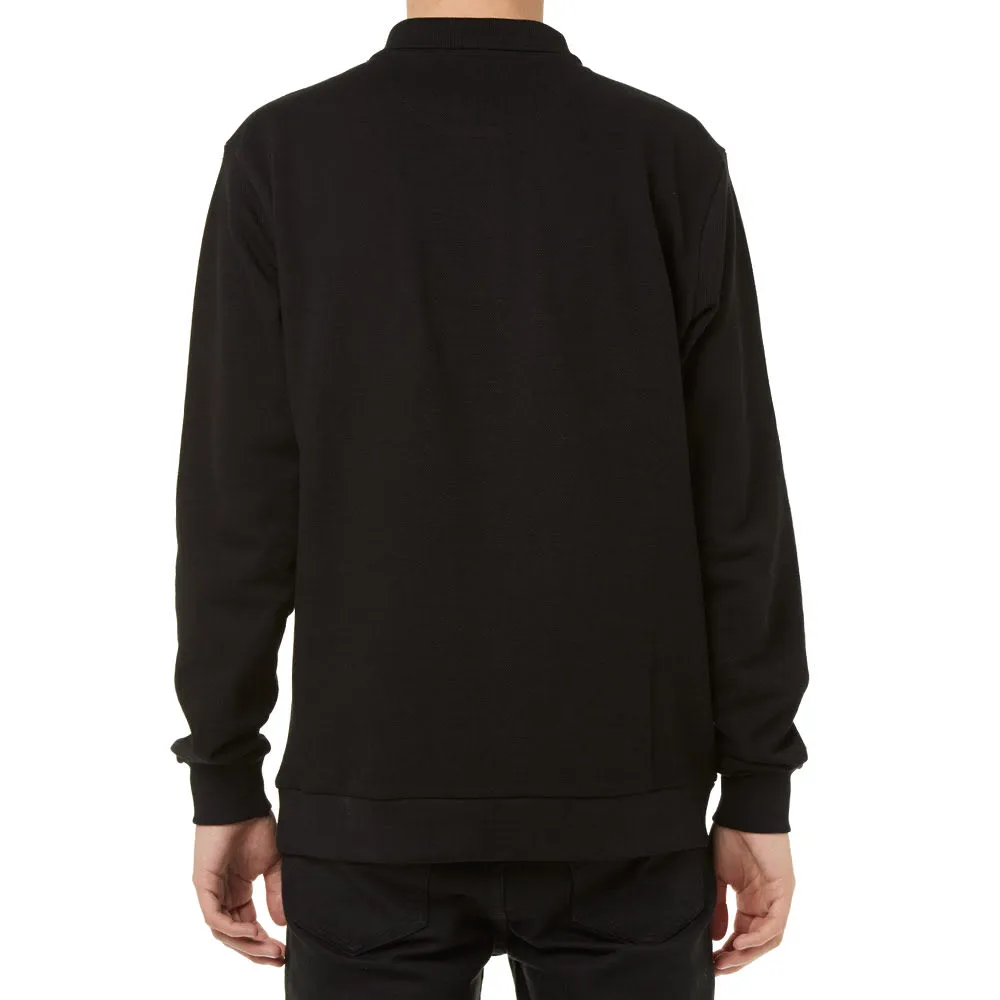 Palace Long Sleeve Backed Pique ShirtBlack