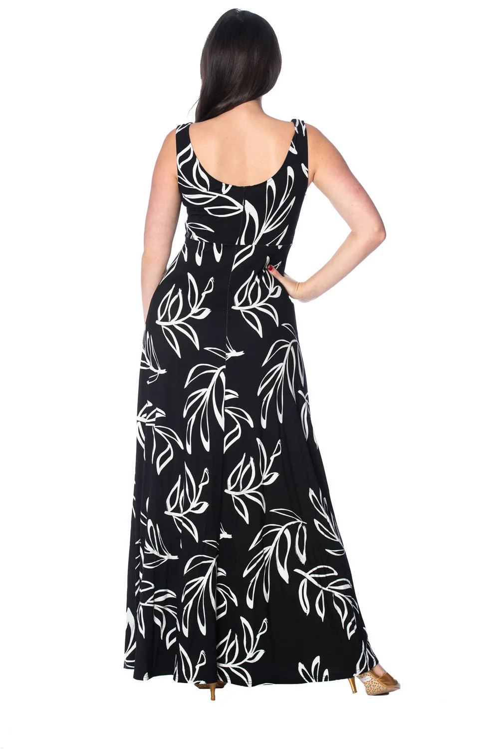 PALM MAXI LENGTH DRESS